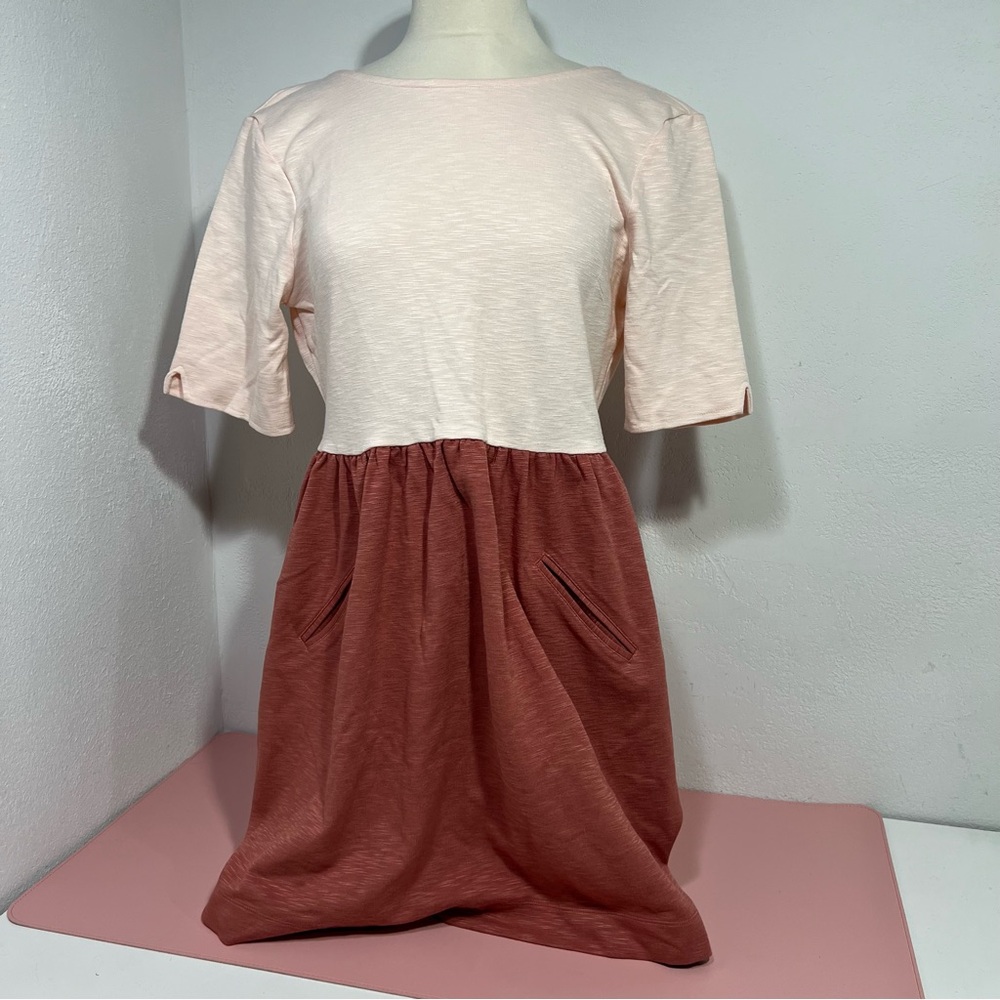 NWT Free People Beach Dress Small low V-back pockets soft coverup